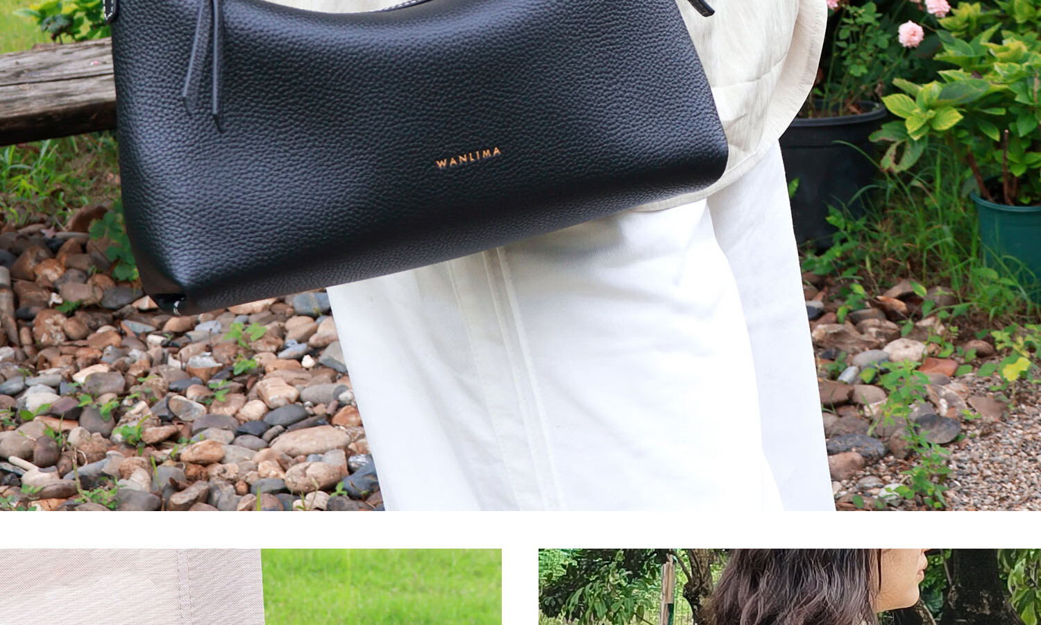 Wanlima New Women's Underarm Bag, Casual Commuter Cowhide Handbag, Fashionable Shoulder Crossbody Bag, Tote Bag, Birthday Gift for Girlfriend 21
