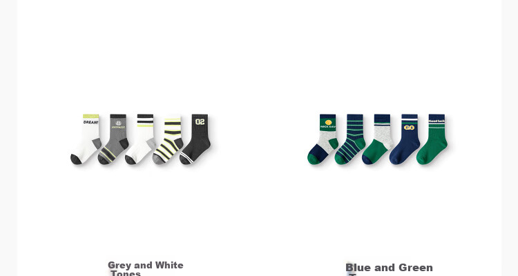 BALABALA Girls' Socks, Autumn Children's Mid-Calf Socks, Student Socks, Soft And Elastic, Not Tight on Feet, Sweet Style, Five Pairs Pack, 209925172003 4