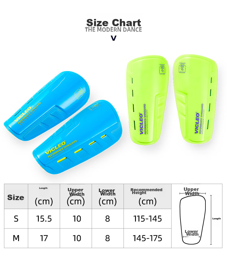 VICLeO Children And Youth Soccer Shin Guards And Ankle Pads, Insert-Type, One Pair, V820216, Fluorescent Yellow 8