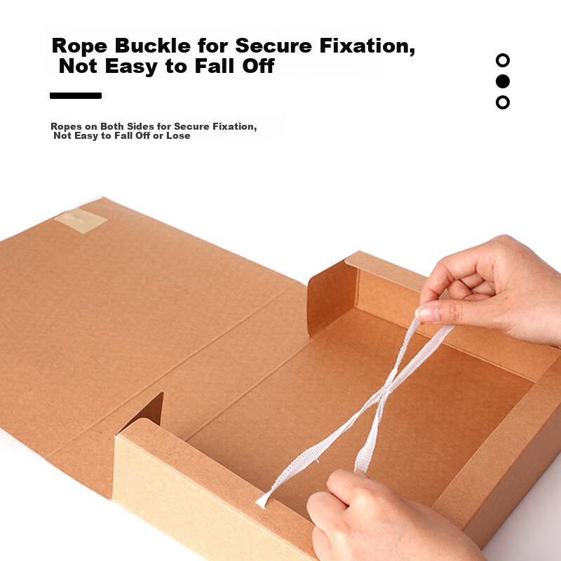 TRNFA 60mm Kraft Paper File Box A4 Pure Pulp 6cm Document Box High-Quality Imported Paper (Pack of 10)