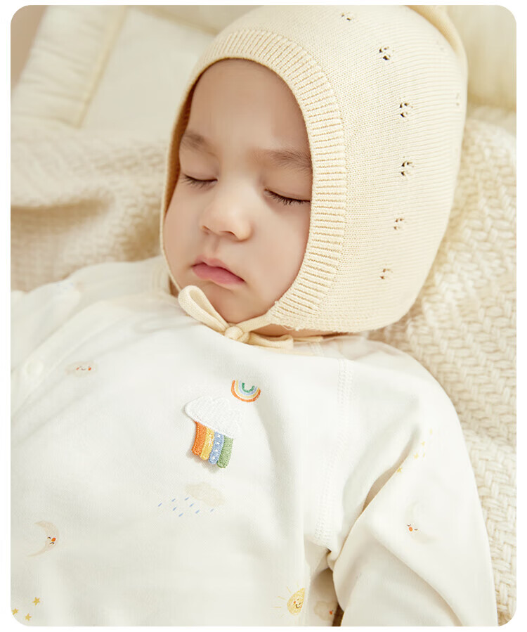 Weishi Muni Baby Romper Spring and Autumn Long Sleeve One-piece Cute Crawling Suit 12