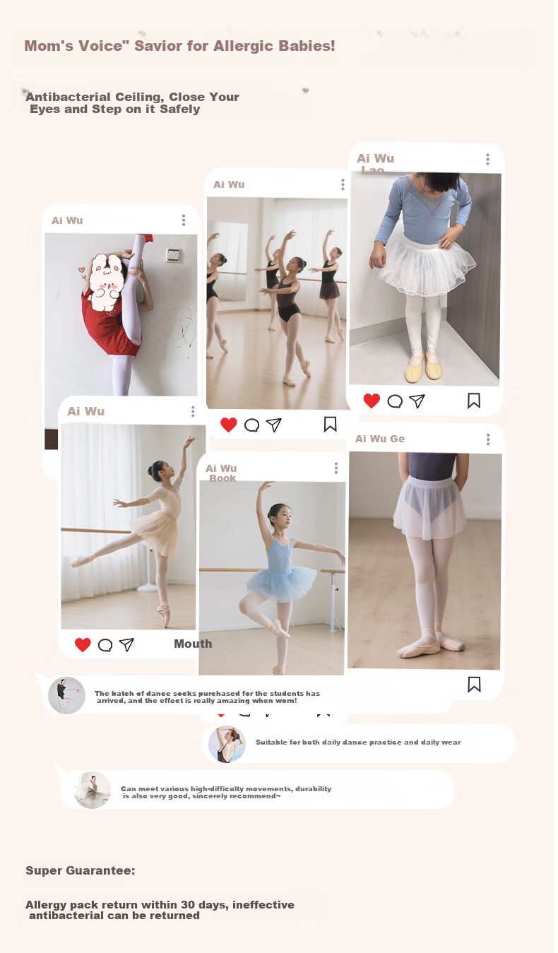 Aiwuge Children's Dance Tights, Spring And Summer, 10A Antibacterial Pantyhose, Girls' Ballet Practice Socks, White, Size 2XL 3