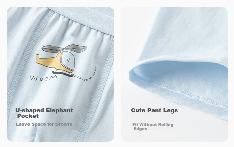 DAVE & BELLA [Two-Pack] Children's Underwear Modal Boys' Boxer Briefs for Older Kids 3