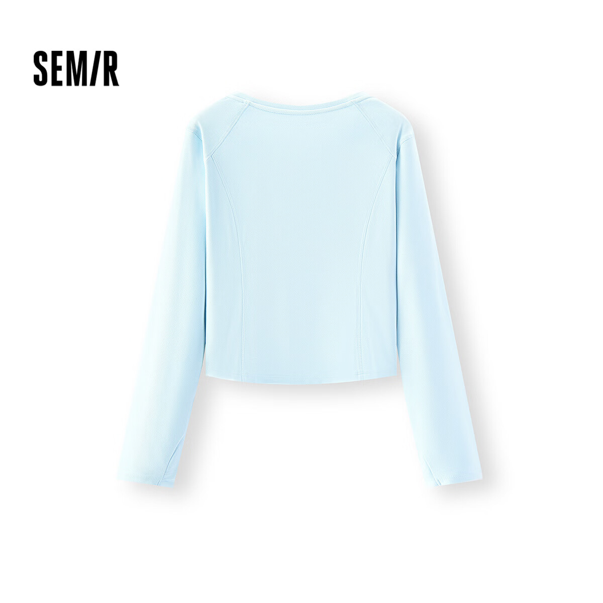 Semir Women's Long-Sleeve T-Shirt, Autumn Short Style, Moisture-Wicking And Quick-Drying, Sports Cycling Top, 102525101001