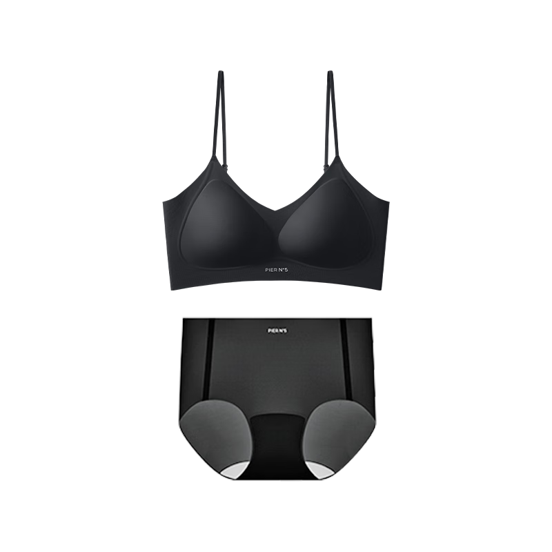 Herbal Essence Bra Set Women's Thin Strap Lightweight Autumn Seamless Backless Wireless Fragrant Bra