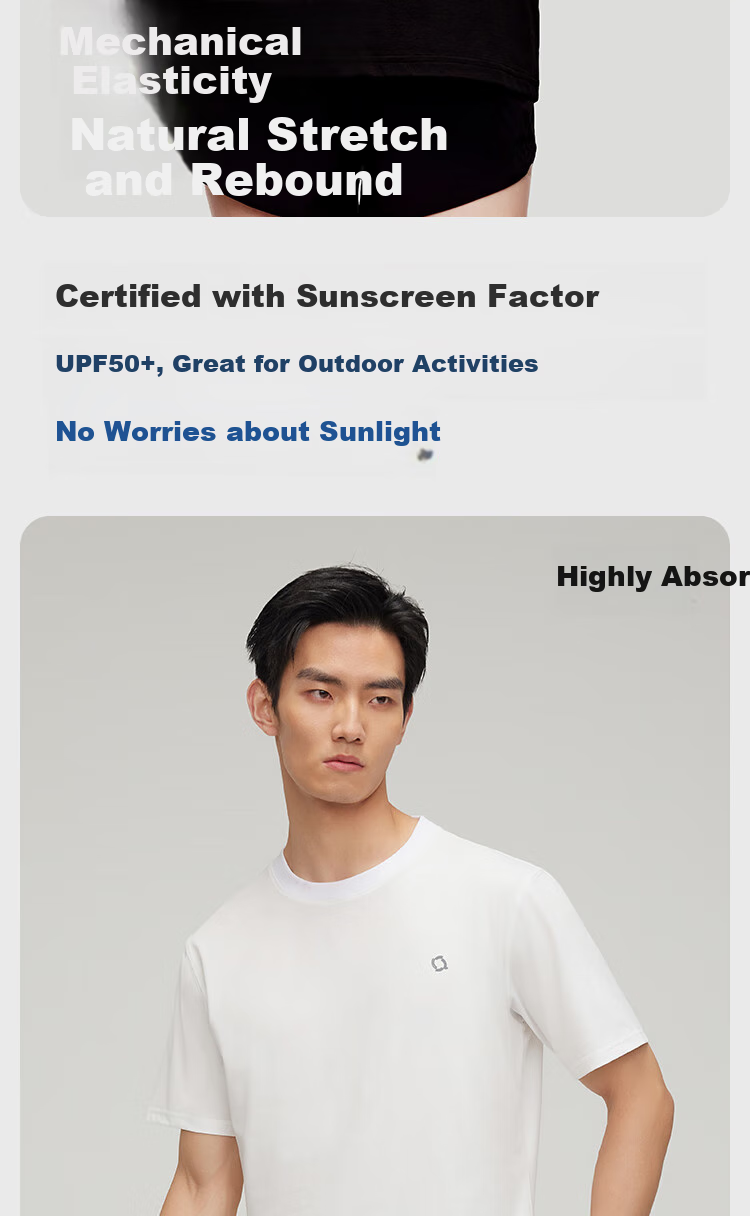 HLA [Chen Zheyuan's Choice] Short-Sleeve Undershirt for Men And Women, Moisture-Wicking Quick-Dry Couple's Basic Base Layer 10
