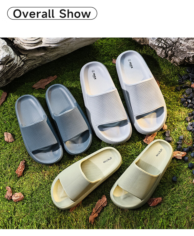 XGGC Men's Summer Outdoor Thick-Soled Non-Slip Sports Slippers, Women's Dark Gray 38-39 3