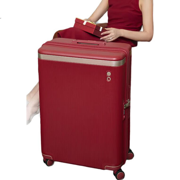 Чемодан Echolac Celebrity-Inspired Large-Capacity Suitcase для международных путешествий, красного цвета, 24-дюймовый PC142