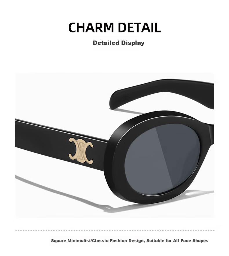 Jimmy Orange Retro Cat Eye Sunglasses for Men And Women, High-End UV Protection Sunglasses That Make Your Face Look Smaller 9
