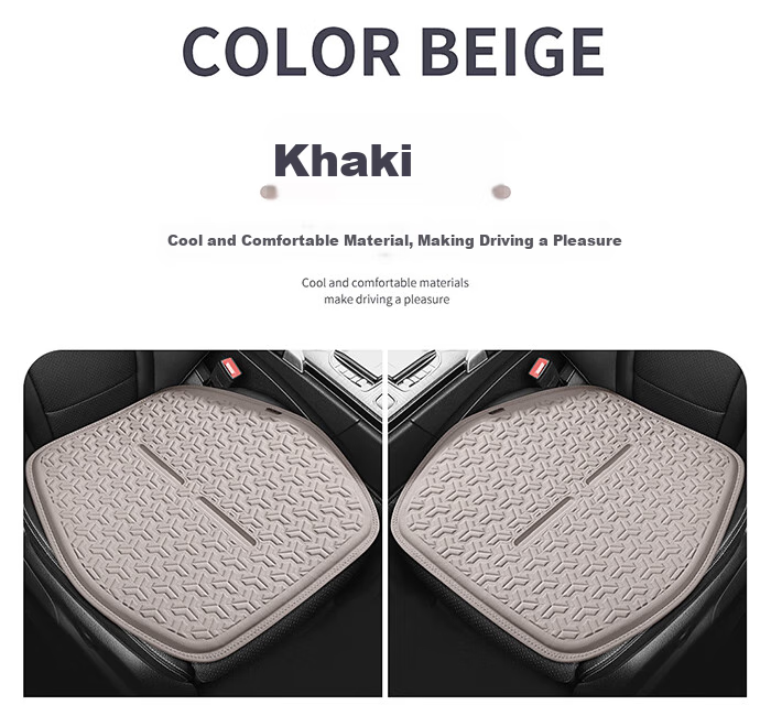 Digalun Universal Car Seat Cushion Four Seasons Breathable Ventilated Gel Backrest Rear Seat Driver Mysterious Black 15