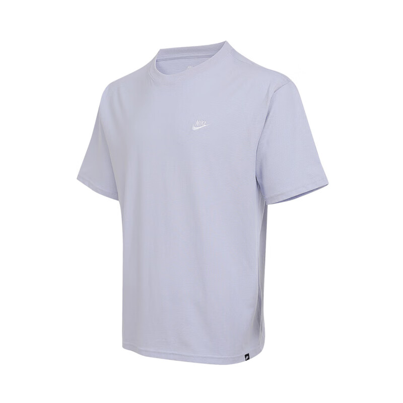 NIKE Men's Short-Sleeve T-Shirt, Knitted Collarless, Sports Casual, Comfortable Versatile FV0376-057 Light Purple L 1