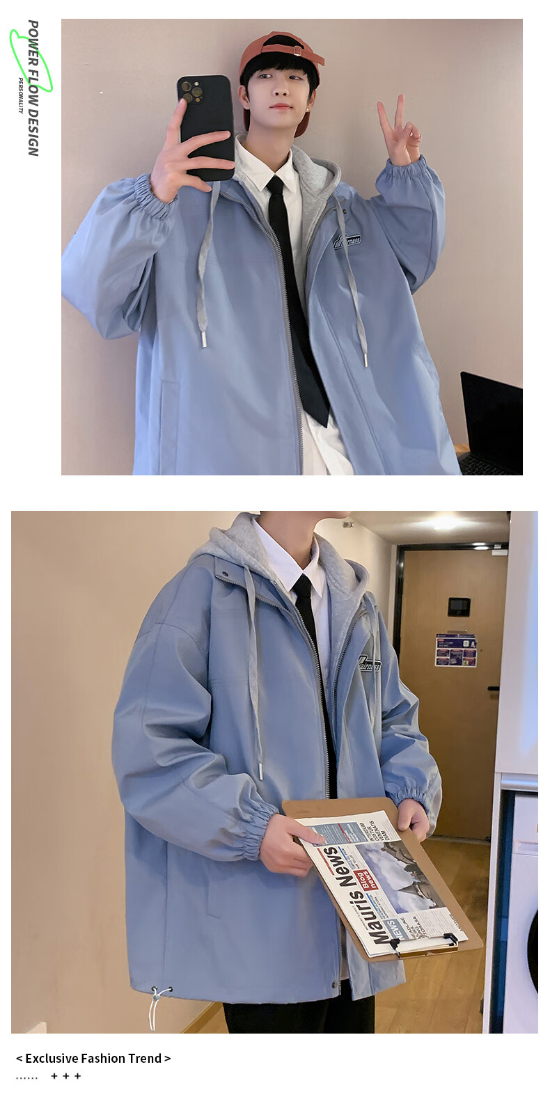 Foss Phil Corduroy Jacket for Men, Autumn And Winter American Casual Retro Loose Versatile Workwear Coat, 2516 Coffee Color, Size M 9