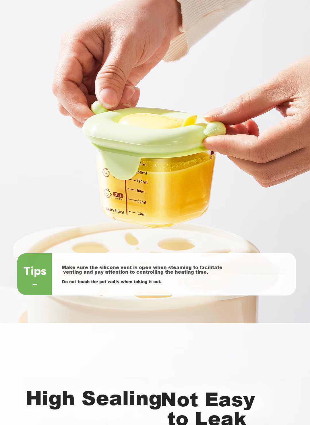 PLODON Silicone Food Storage Containers with Compartments, Baby Food Freezer Trays, Infant Food Storage Organizer with Individual Ice Cube Trays 8