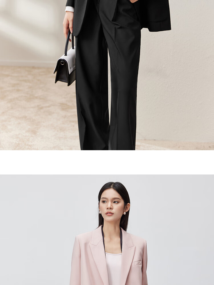 Sentubila Casual Commuter Blazer for Women, Spring And Autumn Loose Fit Jacket with High-End Style, Black, Size L 14