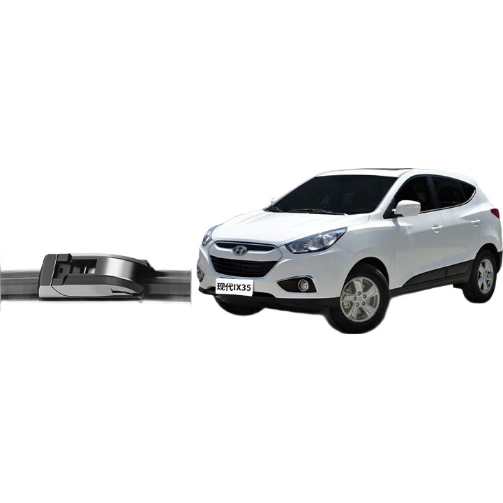 Дворники YITU для Hyundai ix35 [2010-2014], бескаркасные, 2 шт. (24" и 16"), резина