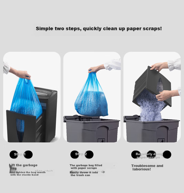 Kemi Paper Shredder, Continuous Shreds for 60 Minutes, Office-Specific Large Commercial Shredder for Business And Home Use, Document Shredder, 2*10mm, 20L, C838T 2