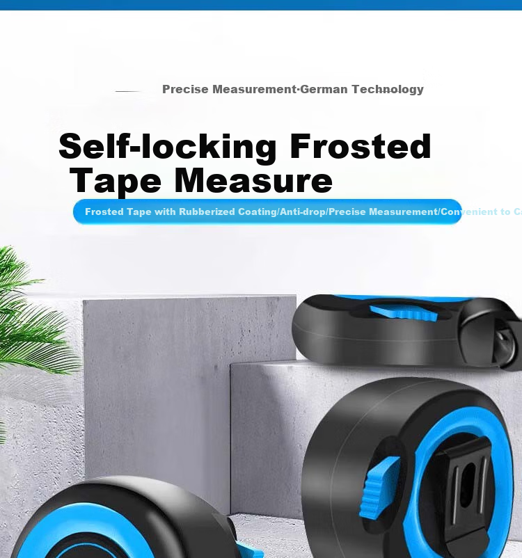 Huangguliangsan Self-Locking Steel Tape Measure, Thickened Household Measuring Tape, Meter Ruler, Box Ruler, High-Precision Carpenter's Ruler, Renovation Measurement Tool, Office Supplies 1