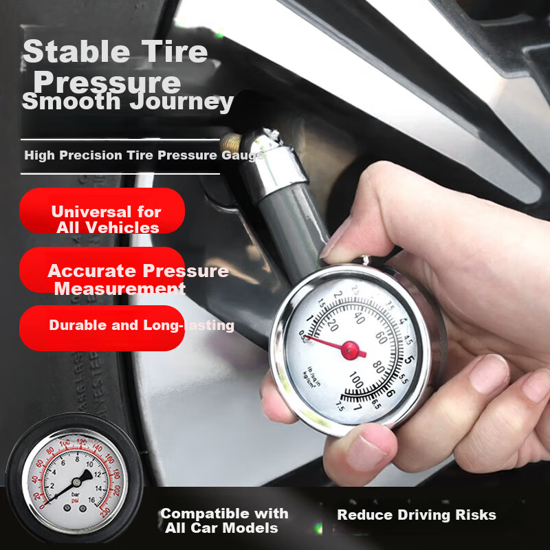 Beifute Car Tire Pressure Gauge, Tire Pressure Monitor, Vehicle-Mounted Tire Pressure Meter, High-Precision Pressure Measurement, Car Tire Inspection Gauge