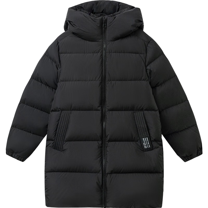 BALABALA Kids Down Jacket Boys Girls Outerwear 2025 Autumn Winter Baby Clothes Mid-Length Warm Fashion Top