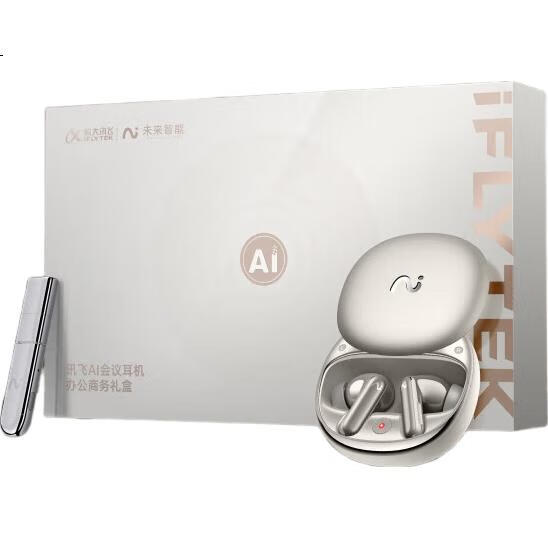 Беспроводные наушники iFLYTEK Pro3 Titanium Gold с шумоподавлением, AI-перевод, Bluetooth 5.2, Hi-Res Audio