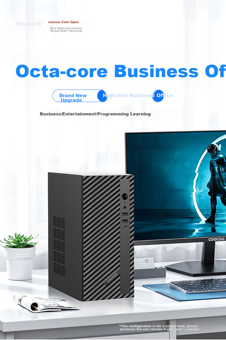 Coocaa Skyworth Desktop Gaming PC with Dedicated Graphics Card (12th Gen Core I5, 16GB RAM, 512GB SSD, RTX3050-6G) Ocean View Editio 1