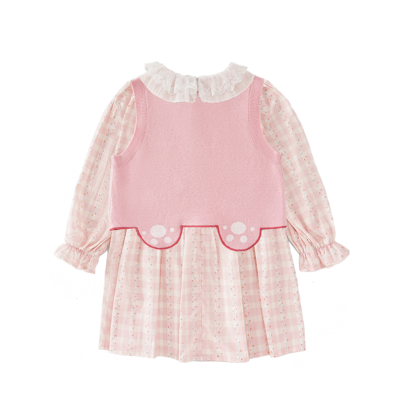 MOMOCO Girls' Autumn Sweet Printed Two-Piece Set, Size 110