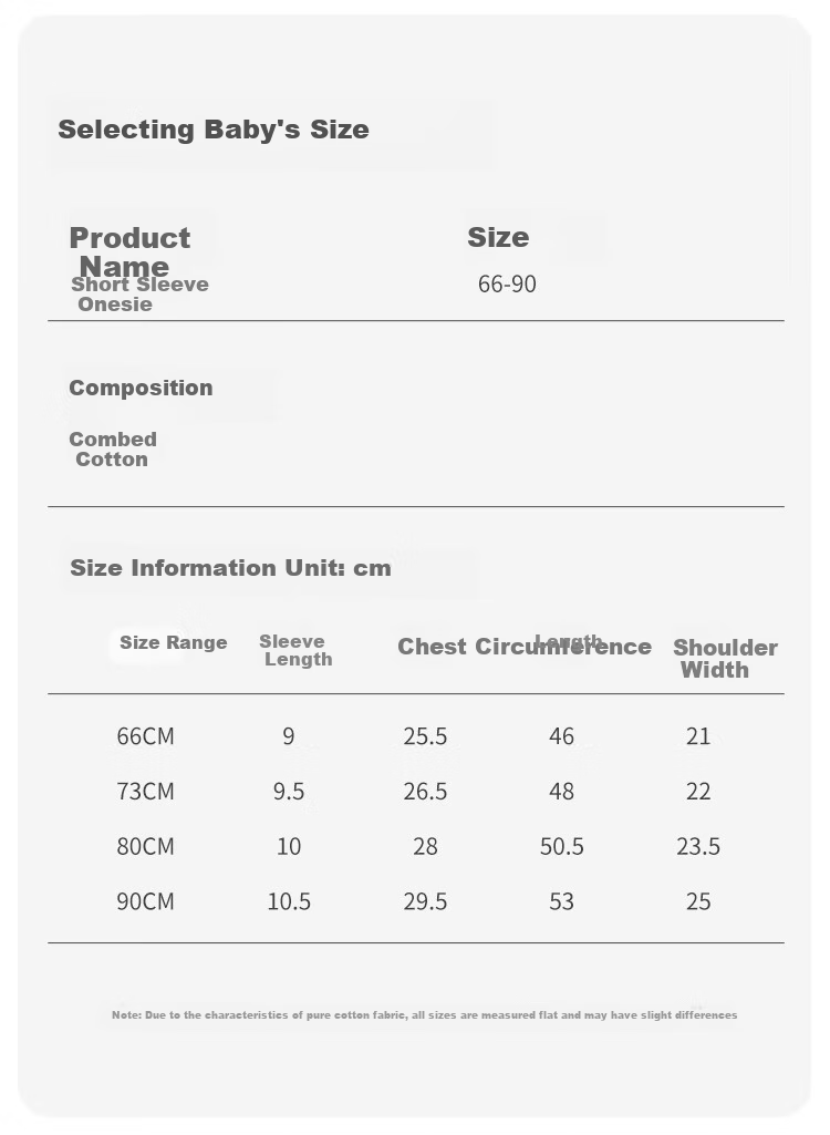 DEESHA Baby Romper, Newborn Spring And Summer Short-Sleeve Bodysuit, Unisex Infant All-Season Underwear, Pure Cotton Clothing 4