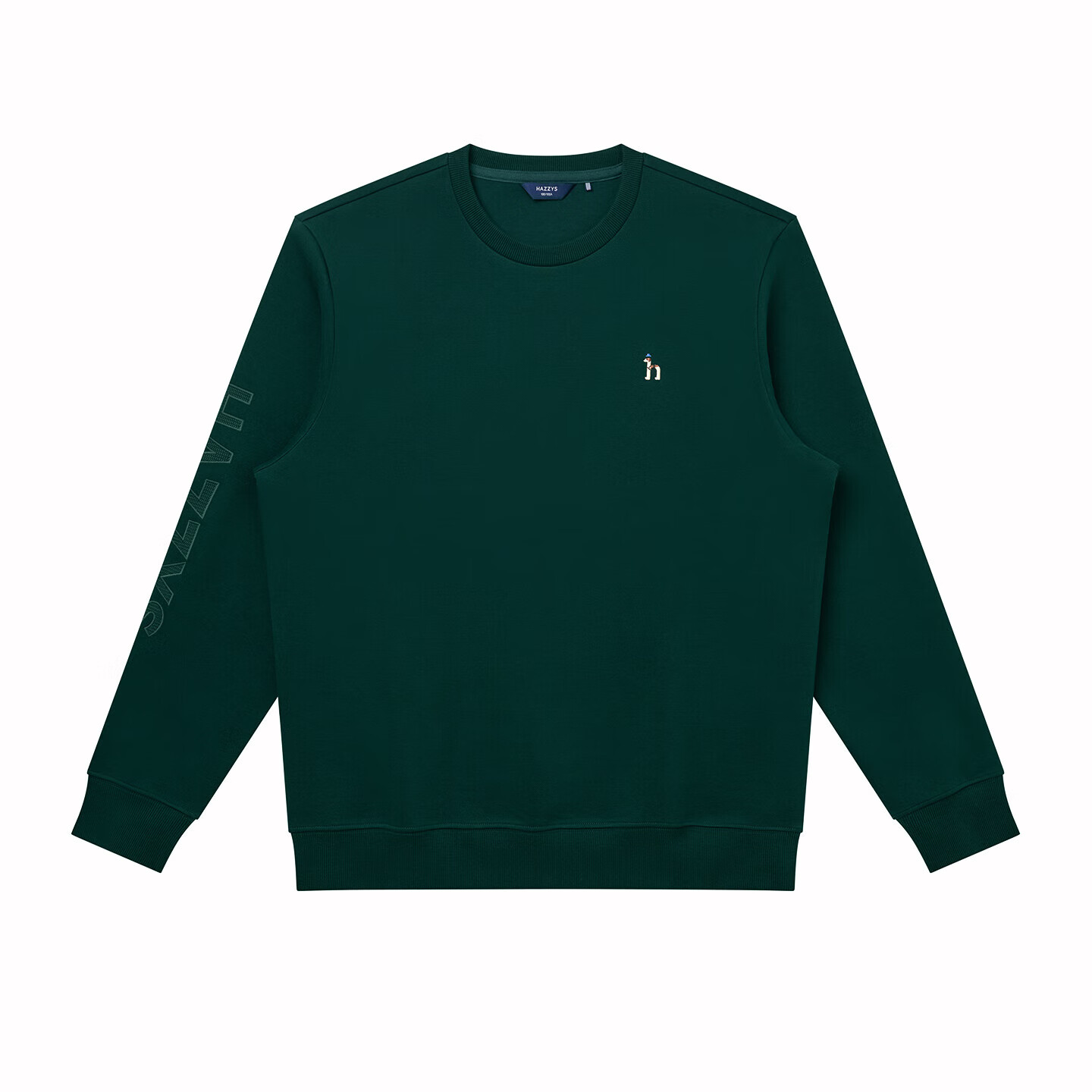 HAZZYS Men's Spring and Autumn Casual Cotton Long Sleeve Pullover Sweatshirt ABTZE0CCX32
