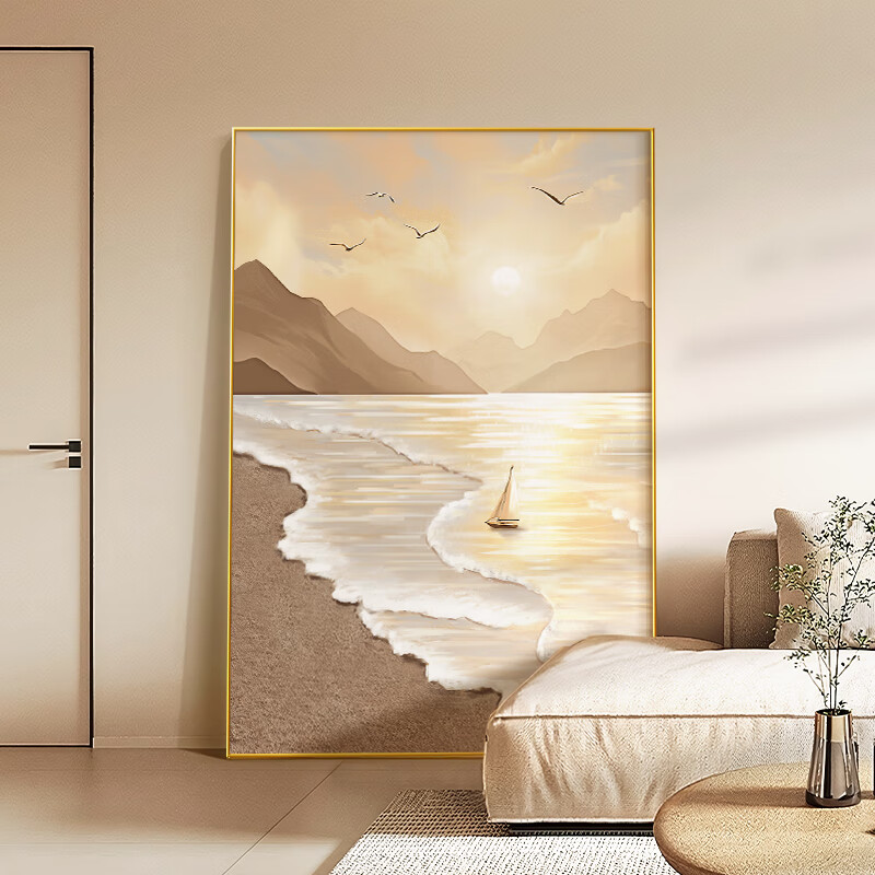 Haojiubujian New Chinese-Style Living Room Decorative Painting, Nine Fish Sofa Background Wall, Entrance Hallway Mural, Good Meaning, Dining Room Hanging Picture