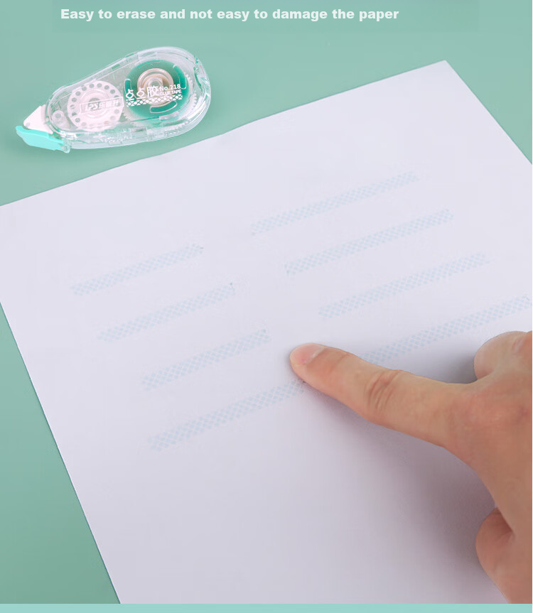 Lepusheng Dot Glue, Point-Shaped Double-Sided Tape with Replaceable Core, Correction Tape-Style, Strong Adhesive High-Viscosity Tape for Students, Point-Shaped Glue for Journaling, 218 Blue 6