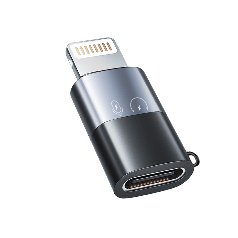 Masentek Lightning to Type-C Adapter Converter for IPhone OTG Port Charging Cable with Audio Wired Headphones, Wireless EarPods, And Microphone for IPhone 14