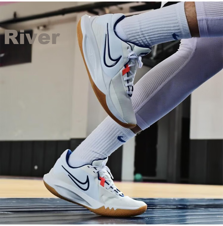 NIKE Men's Basketball Shoes, PRECISION VI Low-Top Sneakers, HV1796-141, White, Size 44 2