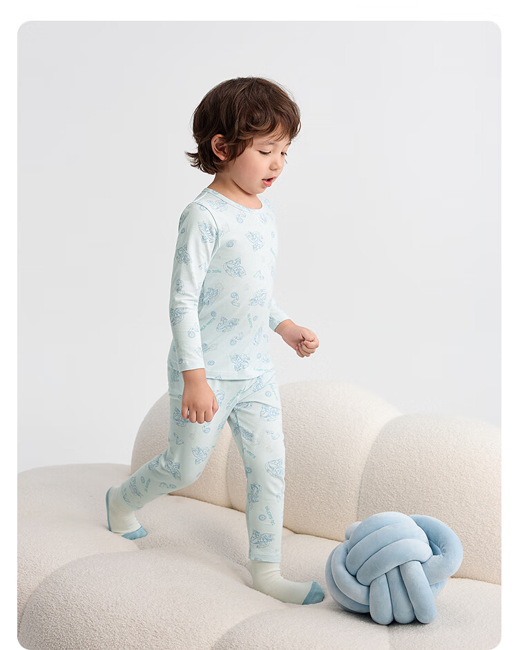BALABALA Girls' Cotton Thermal Underwear Set Autumn Long Johns for Children Kids Sleepwear 209925169004 3