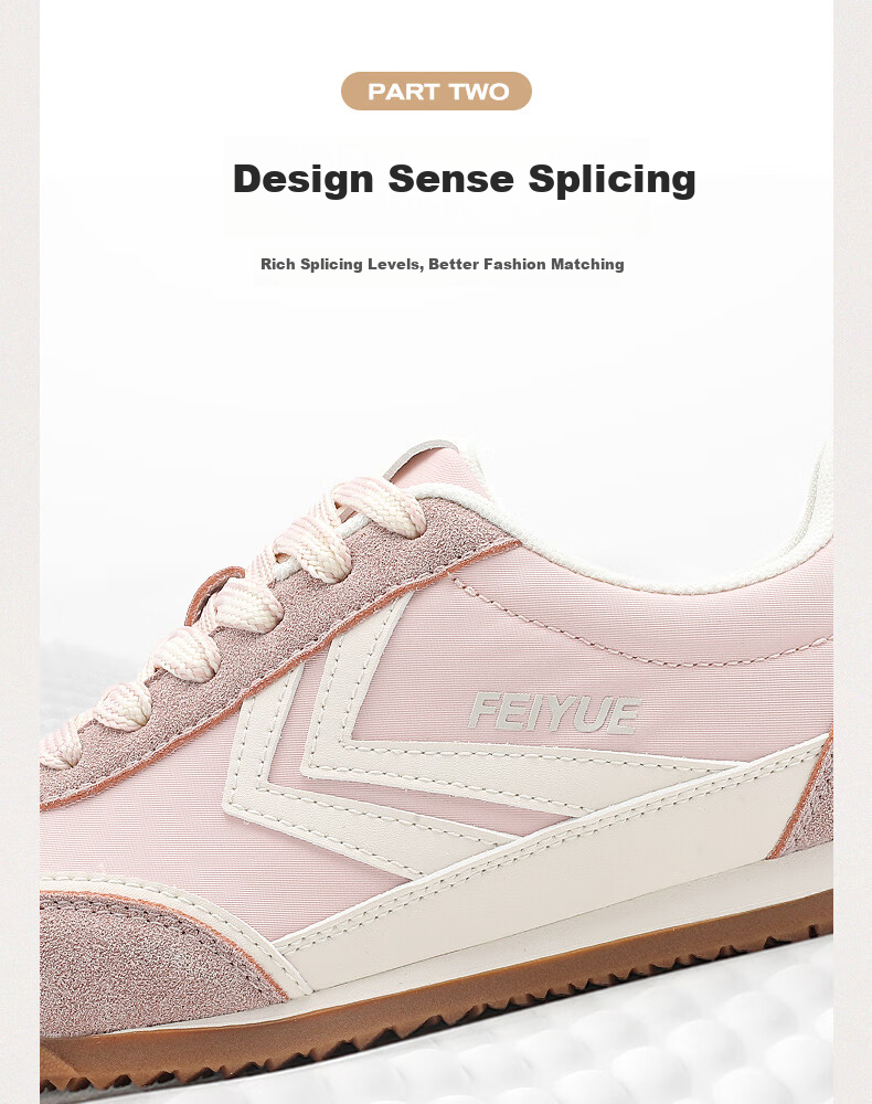Feiyue Official Women's Sneakers, New Spring 2026 Casual Versatile Breathable Shoes for Women, Green And Beige, Size 39 6