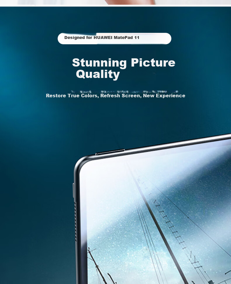 Aolang Tempered Glass Screen Protector for Huawei MatePad 11 2023/22 Model, HUAWEI Tablet 10.95-Inch Computer Protective Film, Shatterproof Screen Film, HD Clear Glass Anti-Drop Transparent 14