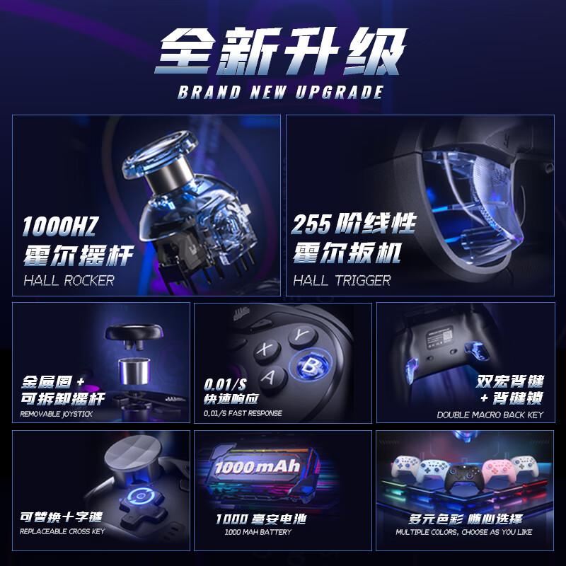 Yuyou Chasing Wind 2 Wireless Game Controller for Switch 2 PC TV Mobile Bluetooth Android Apple Steam Xbox NS Dual Shadow Wonderland Monster Hunter: Wilderness