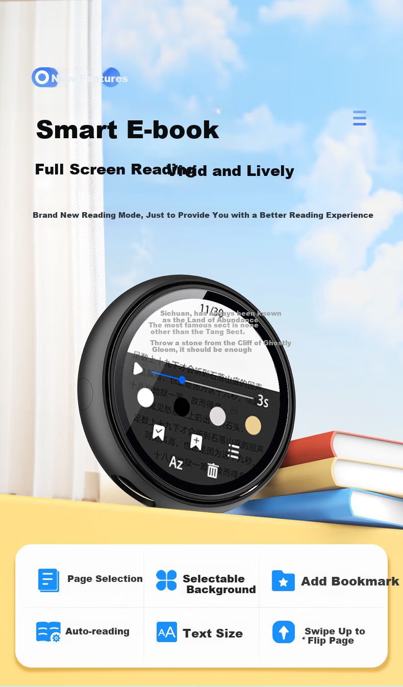 FAMUE BF03 32GB MP3/MP4 Player, Bluetooth Lossless Music Portable Player, Student English Listening And Repeating Device, Dictionary Learning Machine with Recording Function for Electronic Books 7