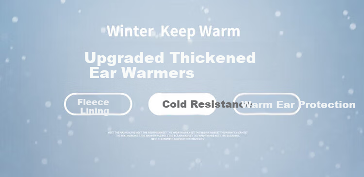 Adandyish Electric Bicycle Ear Protectors, Warm Ear Covers, Plush Ear Muffs, Autumn And Winter Windproof, Warm, Thickened, Back-Style, Warm Brow 1