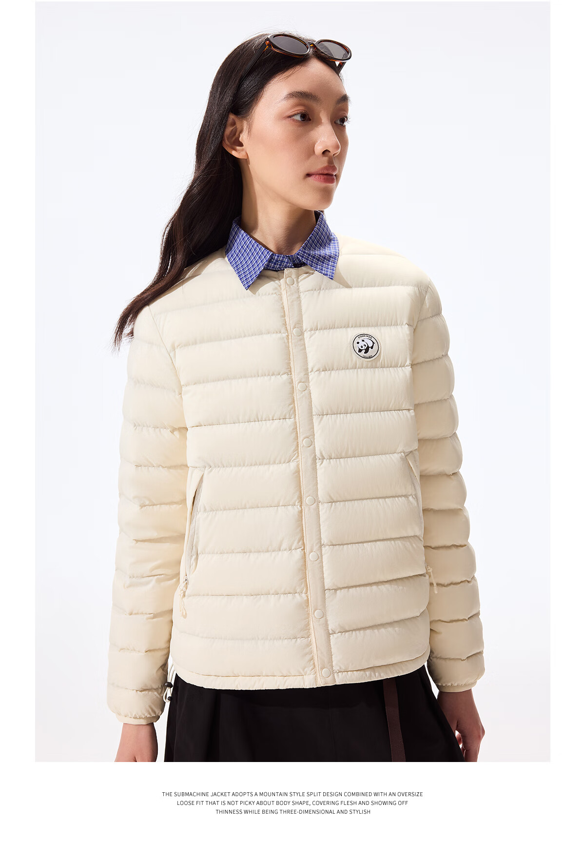 Panda Camel Series Lightweight Down Jacket Unisex 90% Duck Down Winter New Inner Layer Thin Coat 7251, M 6