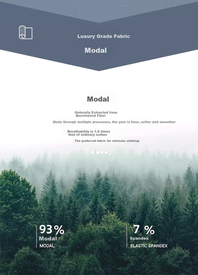 Zaishuo Father's Day Gift Men's Underwear Summer 60S Modal Loose Arlo Pants Comfortable Antibacterial Breathable Shorts 4