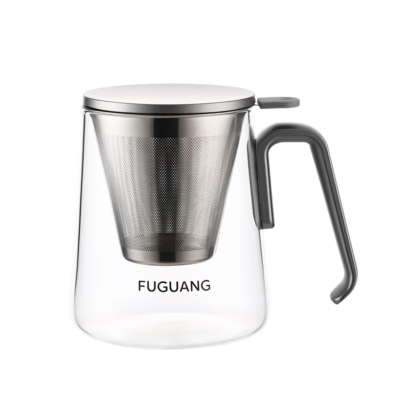 Fuguang Tea Cup with Tea-Water Separation for Men, Glass Brewing Cup, Office High-End Gift, Flower Tea Fair Cup