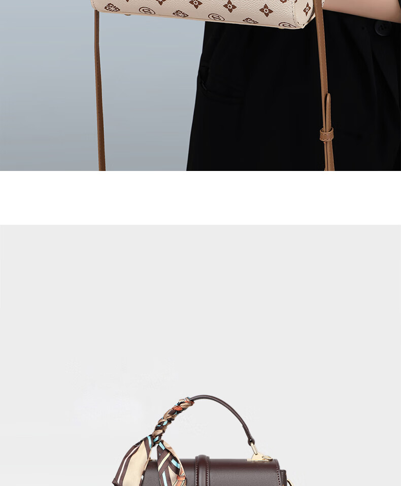 Aiqinghai Handbag, Women's Crossbody Bag, Shoulder Bag, Large Capacity, Light Luxury Brand, Birthday And Mother's Day Gift, Practical Present for Mom 8