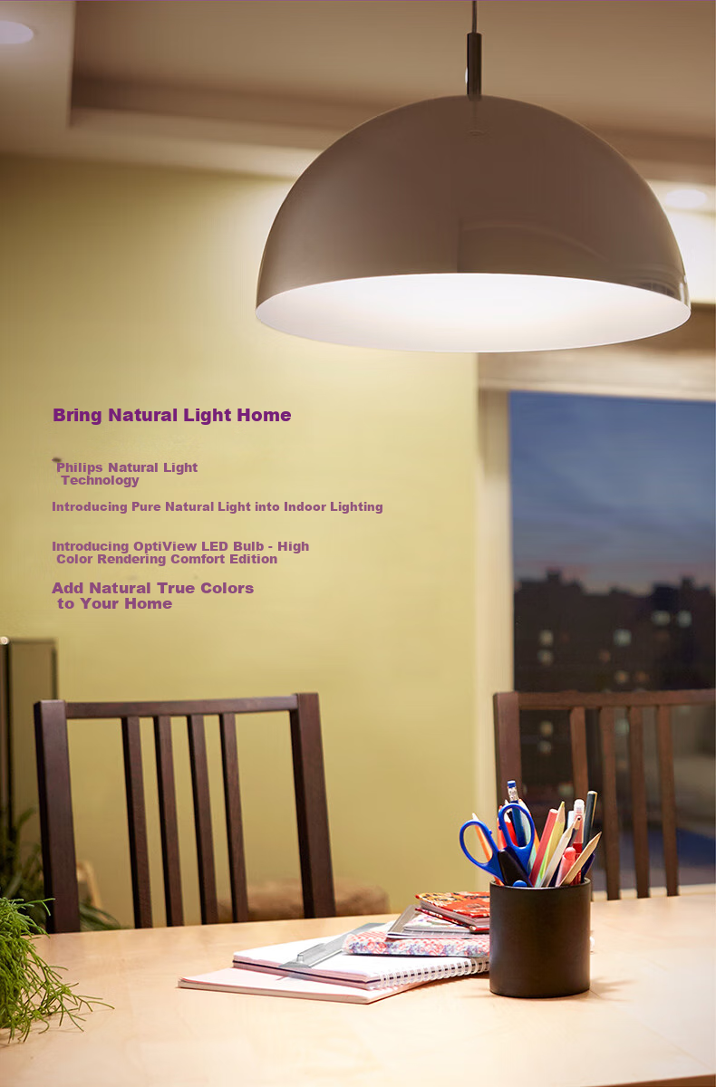 PHILIPS LED Energy-Saving Light Bulb, Living Room Home Use, Super Bright Illumination, E27 Large Screw Base, Globe Bulb, 12 Watts, 3000K, Eye-Friendly Type 5