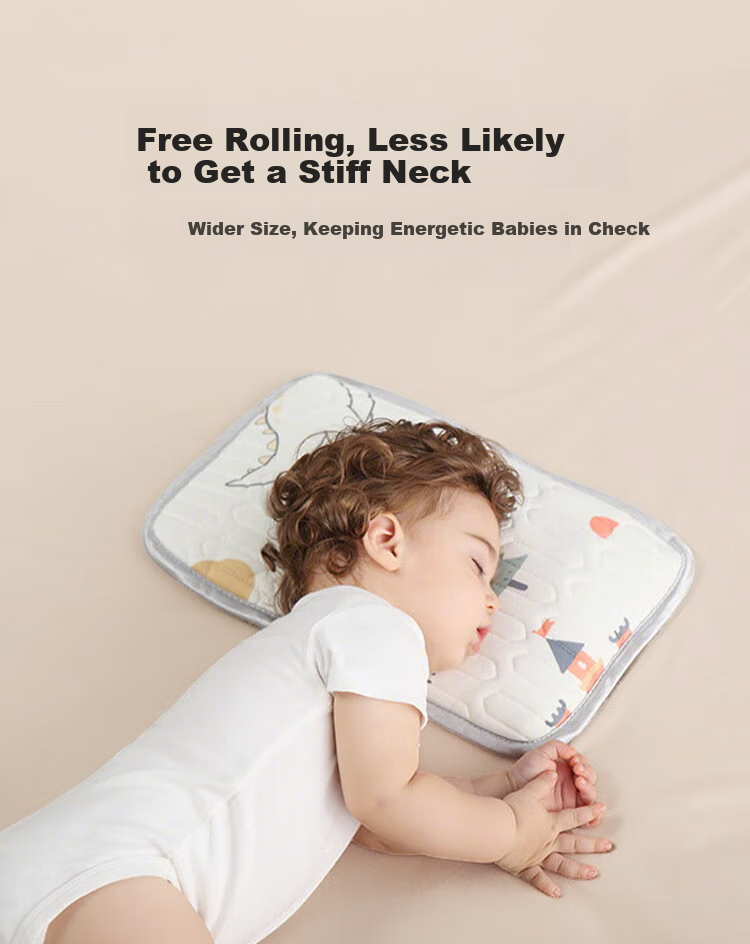 Aibaoshi Baby Comfort Pillow, Plush Candy Pillow, Newborn Growth Strip Hug Pillow, Multifunctional Side Sleeping Support Pillow, Light Green M486 5