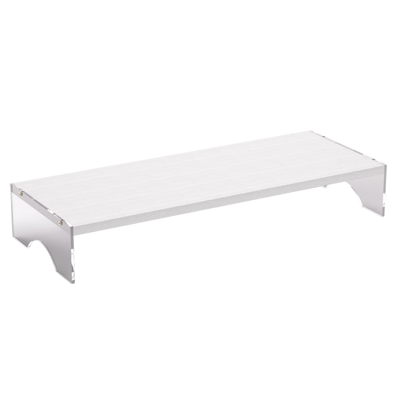 NVV Monitor Riser Desktop Computer Stand Desk Pad Elevated Office Laptop Stand Acrylic Floating Visual Desktop Storage Base NP-31