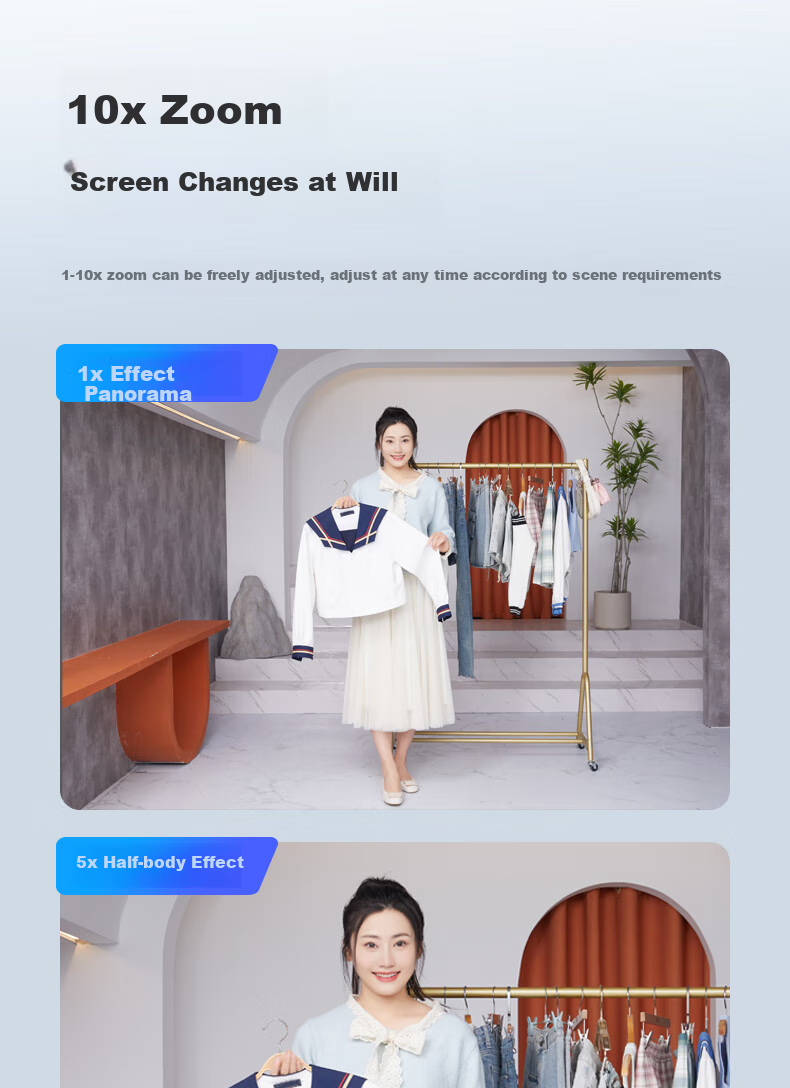 CreHiVi Mi Mou 2 4K Ultra HD AI Live Streaming Camera with Smart Pan-Tilt Tracking for E-Commerce Live Streaming, Entertainment, Meetings And Online Classes 10