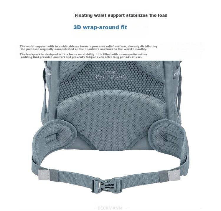 Beckmann Norwegian Backpack for Middle And High School Students, Large Capacity, Reduced Burden, Spine Protection, Suitable for Male And Female Students in Grades 7-9 11
