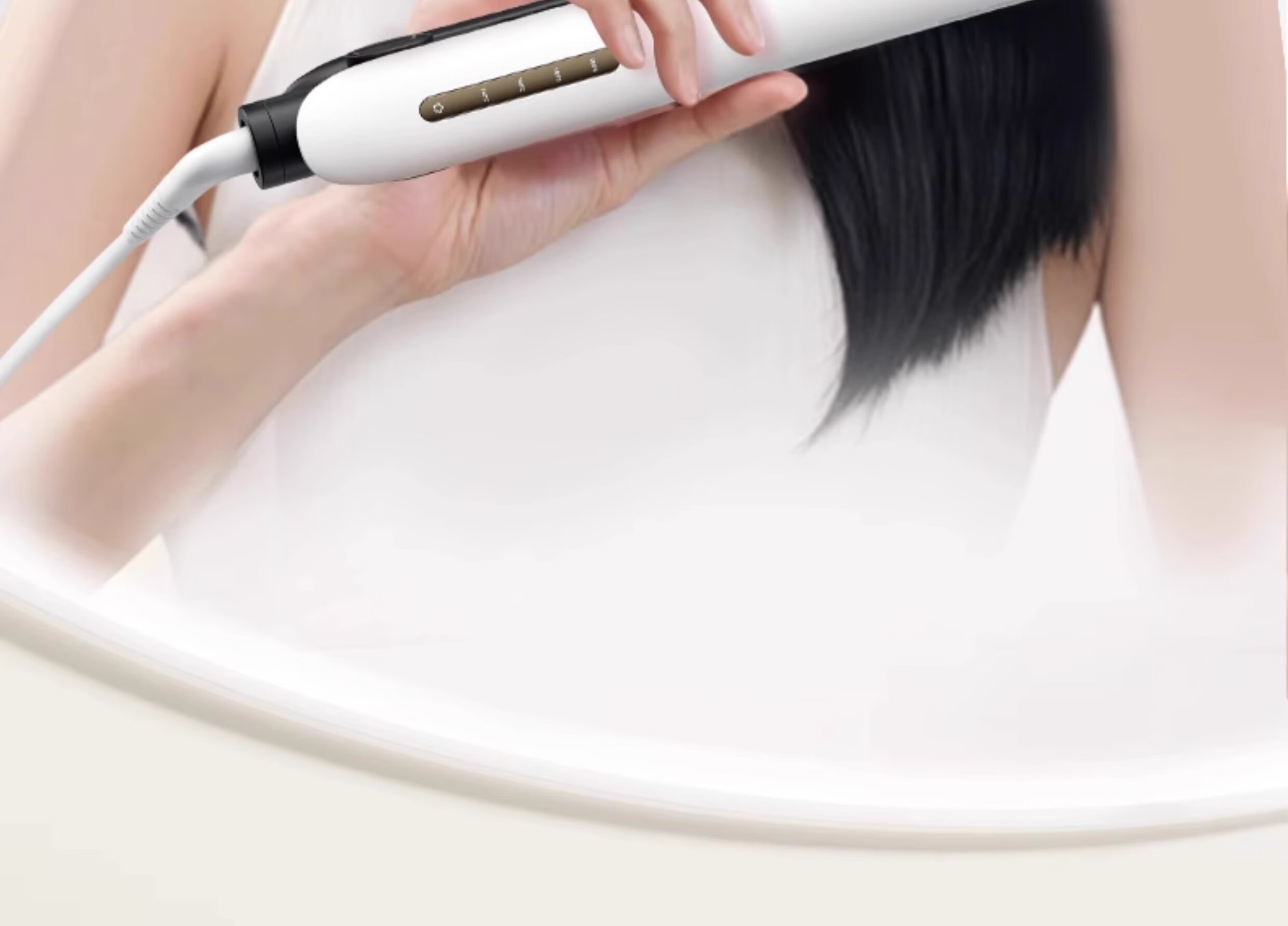MinHuang Corn Hair Crimper High Crown Tool Corn Perm Crimper Root Padding Corn Mustache Crimper Foil Perm Negative Ion Unisex Corn Crimper XN-835-1 4