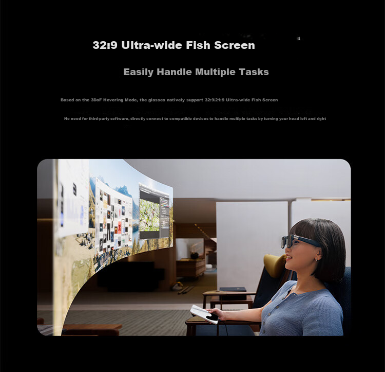 XREAL One Pro Smart AR Glasses with 5.56" Portable Screen, 57° FOV, Self-Developed X1 Chip, Native 3DoF Hovering, Movie-Watching Glasses Not VRAI Translation Glasses, L Size 18