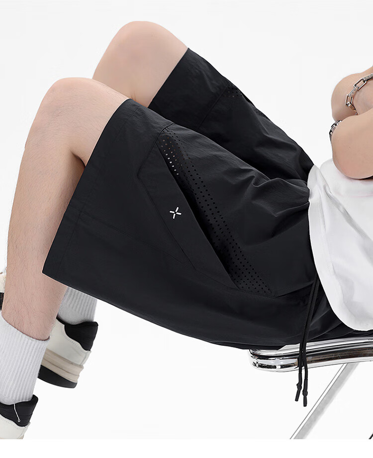 I'M DAVID Men's Summer 2025 New Breathable Casual Basketball Sports Mid-Length Shorts Trendy Ice Silk Quick-Dry Five-Point Pants 10